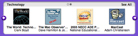 MacCast on iTunes main page