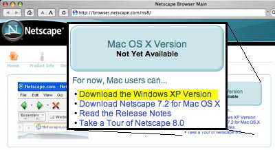 Netscape 8 OS Xp