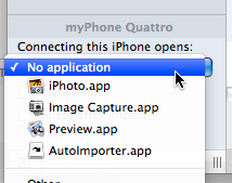 Stop iphoto launching